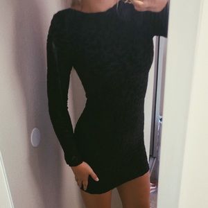 Bodycon Velvet Cheetah Print Dress